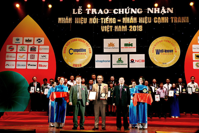Xi Măng Sông Gianh đạt giải thưởng “Top 50 Nhãn hiệu nổi tiếng Việt Nam 2018”